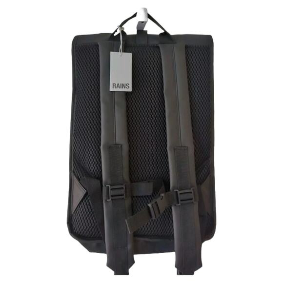 NWT Rains Rolltop Rucksack Mesh Camo 19,2”x4,4”x12,8” main image 4